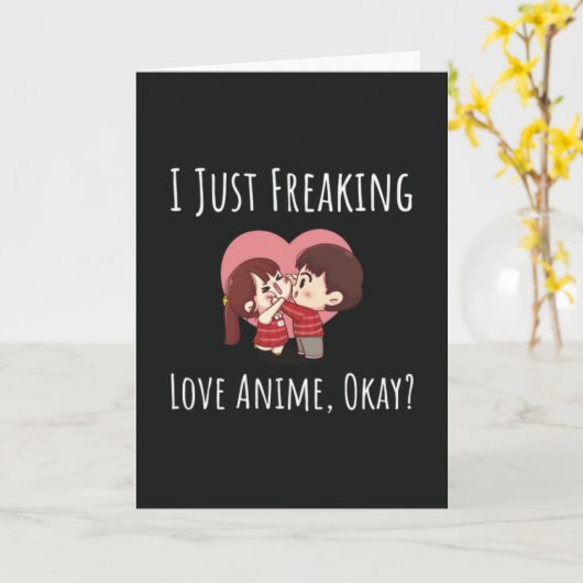 Grappige Anime Kaarten Otaku Kawaii Japanse Humor (Gele Bloem)