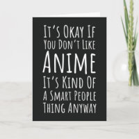 Grappige Anime Kaarten Voor Otaku Manga Liefhebber