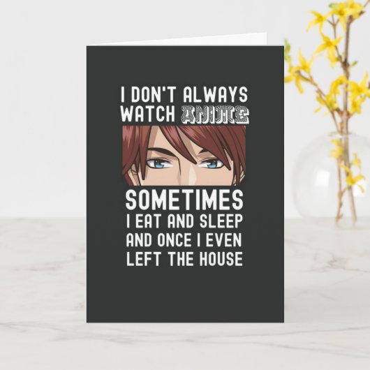 Grappige Anime Kaarten Voor Tienerjongens Otaku Ma (Gele Bloem)