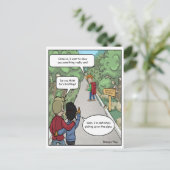 Grappige ansichtkaart met een grap briefkaart (Staand voorkant)