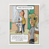 Grappige ansichtkaart van Bald Head Island Briefkaart (Voorkant)