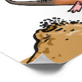 Grappige Anteater Cartoon eigenzinnig lopend dier Poster (Hoek)