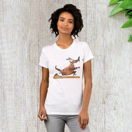 Grappige Anteater Cartoon eigenzinnig lopend dier T-shirt