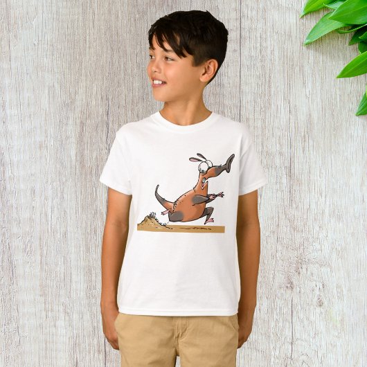 Grappige Anteater Cartoon eigenzinnig lopend dier T-shirt