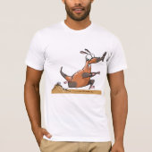 Grappige Anteater Cartoon eigenzinnig lopend dier T-shirt (Voorkant)