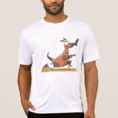 Grappige Anteater Cartoon eigenzinnig lopend dier T-shirt (Voorkant)