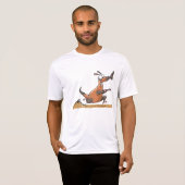 Grappige Anteater Cartoon eigenzinnig lopend dier T-shirt (Voorkant volledig)
