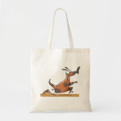 Grappige Anteater Cartoon eigenzinnig lopend dier Tote Bag (Voorkant)