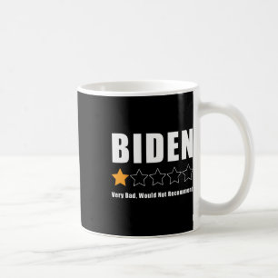 Grappige Anti Biden Pro Trump 1 Star Rating Verkie Koffiemok