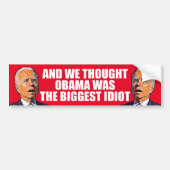 grappige anti idioot Biden Pro troef 2024 Bumpersticker (Voorkant)