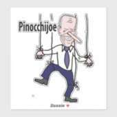 Grappige Anti Joe Biden Pinocchijoe Pun Politiek Sticker (Vel)