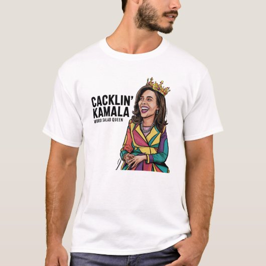 Grappige anti Kamala Harris lachen Politiek T-shirt (Voorkant)