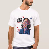 Grappige anti Kamala Harris Lachend Politiek T-shirt (Voorkant)