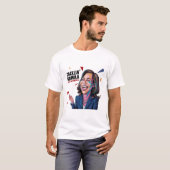 Grappige anti Kamala Harris Lachend Politiek T-shirt (Voorkant volledig)