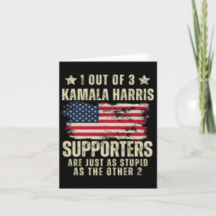 Grappige Anti Kamala Harris Stomme grap Amerikaans Kaart