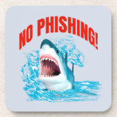 Grappige anti-phishing haai bier onderzetter (Voorkant)
