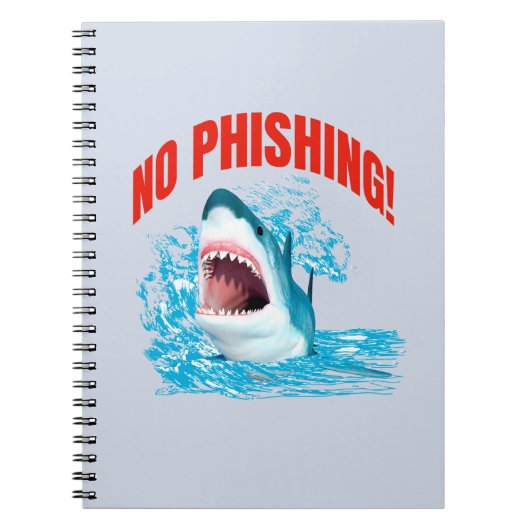 Grappige anti-phishing haai notitieboek (Voorkant)
