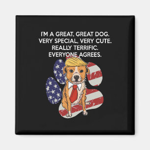 Grappige anti-president Donald Trump-hond grappige Magneet