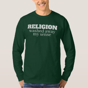 grappige anti-religie quote t-shirt