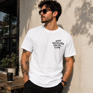Grappige Anti-Socialistische Sociale Club Socialis T-shirt