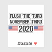 Grappige anti-Trump 2020 verkiezingen Sticker (Vel)