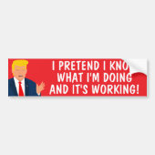 Grappige anti Trump auto Bumperstickers (Voorkant)