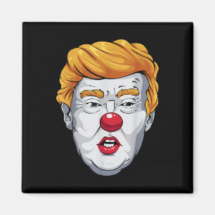 Grappige Anti Trump Clown 2024 Verkiezingen Hallow Magneet