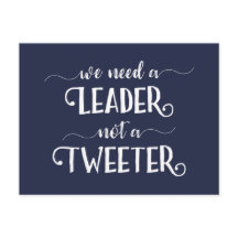 Grappige anti-Trump politieke leider niet tweeter