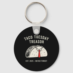Grappige Anti-trump Taco Dinsdag Politieke Protest Sleutelhanger