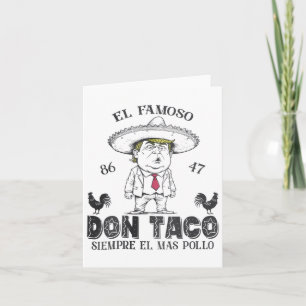 Grappige anti Trump taco Don Taco niet zo subtiel Kaart
