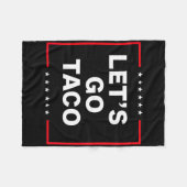 Grappige anti-Trump taco Fleece Deken (Voorkant (Horizontaal))