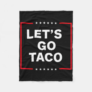 Grappige anti-Trump taco Fleece Deken