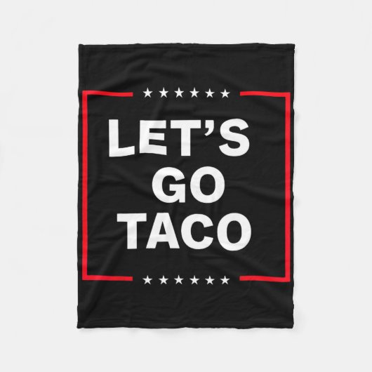 Grappige anti-Trump taco Fleece Deken (Voorkant)