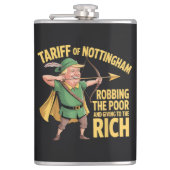 Grappige anti-Trump-tarief Heupfles (Voorkant)