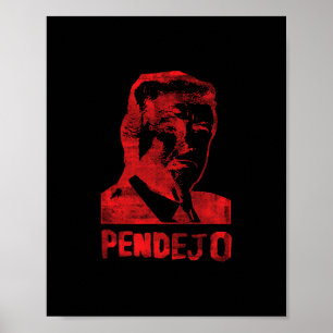 Grappige Anti Trump Verzets Liberale Pendejo-Spaan Poster