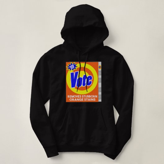 Grappige Anti Trump Wasmiddel Zeepdoos Stemming of Hoodie (Design voorkant)