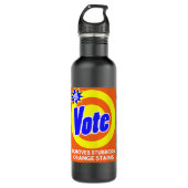 Grappige Anti Trump Wasmiddel Zeepdoos Stemming of Waterfles (Voorkant)