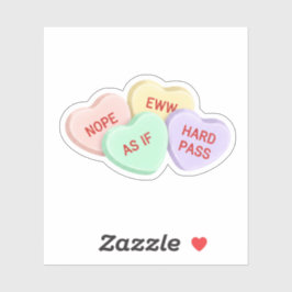 Grappige anti-Valentijn sarcastische gespreks snoe Sticker