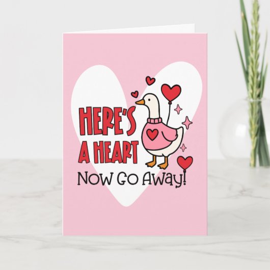 Grappige anti-valentijns Goose Feestdagen Kaart (Voorkant)