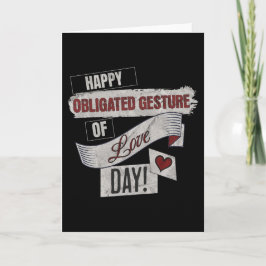 Grappige anti-valentijnsdag gelukkige verplichte g feestdagen kaart