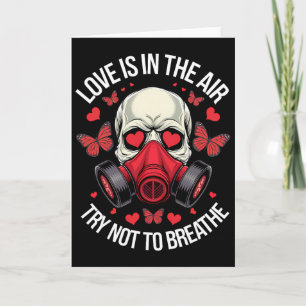 Grappige Anti-valentijnsdag Liefde Is In De Lucht Kaart
