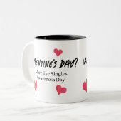 Grappige Anti-Valentijnsdag Mok  (Voorkant links)
