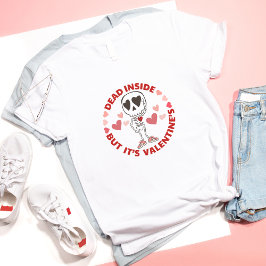 Grappige Anti-Valentijnsdag Schattige Enkele sched T-shirt