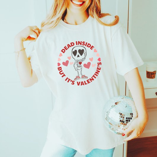 Grappige Anti-Valentijnsdag Schattige Enkele sched T-shirt