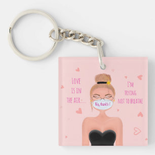 Grappige anti-Valentijnsdag Sleutelhanger