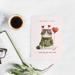 Grappige Anti-Valentijnskaart met Kat | Ik Verdraa Kaart