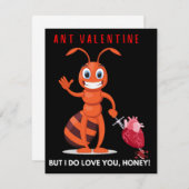 Grappige Anti Valentine Feestdagenkaart (Voorkant / Achterkant)