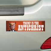 Grappige "Antichrist" Trump Bumpersticker (Op auto)