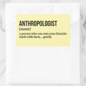 Grappige antropologische definitie Sticker (Tas)