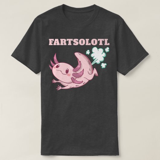 Grappige aolotl scheet fartalotl Mexicaanse vis di T-shirt (Design voorkant)